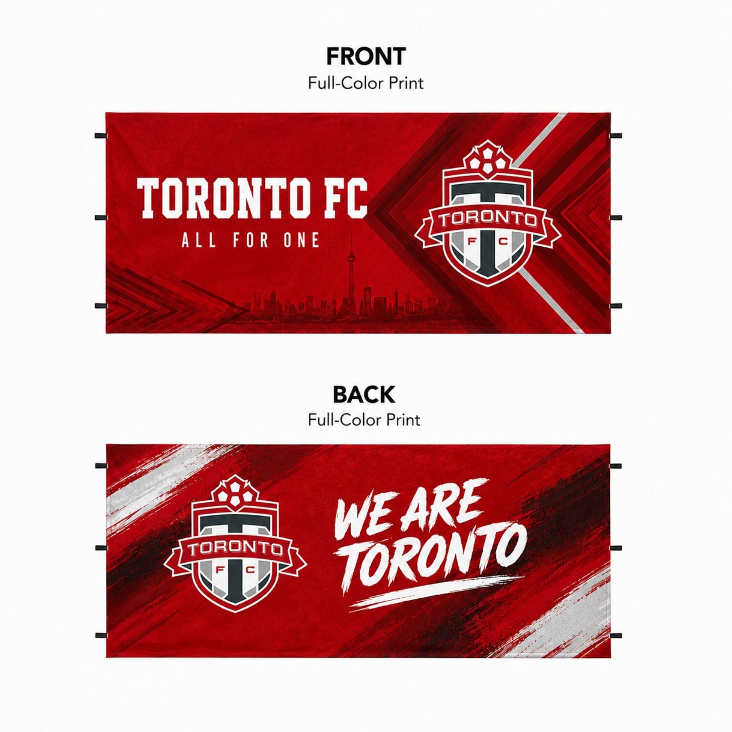 Full 15' Back Wall for 10x15 Tent Kit, Sublimated, Double Sided Print