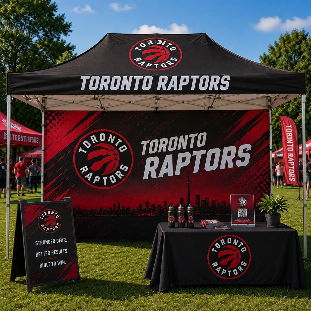 Full 15' Back Wall for 10x15 Tent Kit, Sublimated, Single Sided Print
