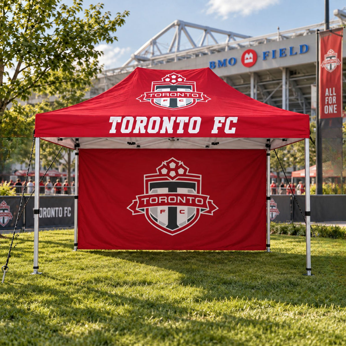 Tent Backwall Package, 15' Sublimated Tent Kit and 15' Full single sided backwall