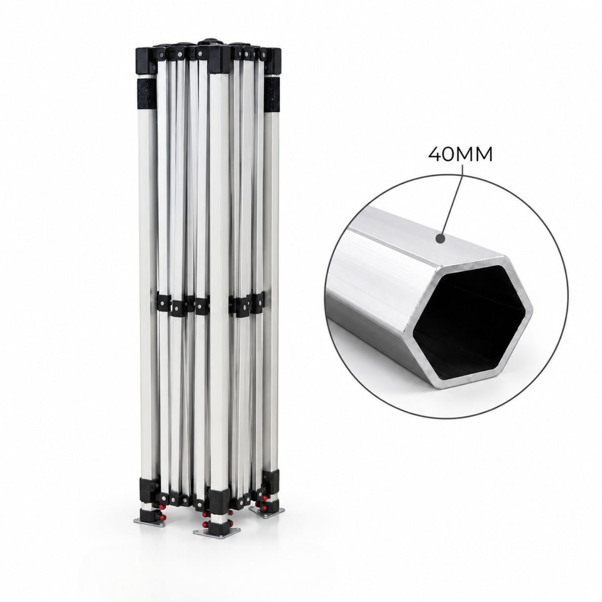 15' Premium Sublimated Tent Kit, Includes Premium 40mm Aluminum Frame and Canopy only