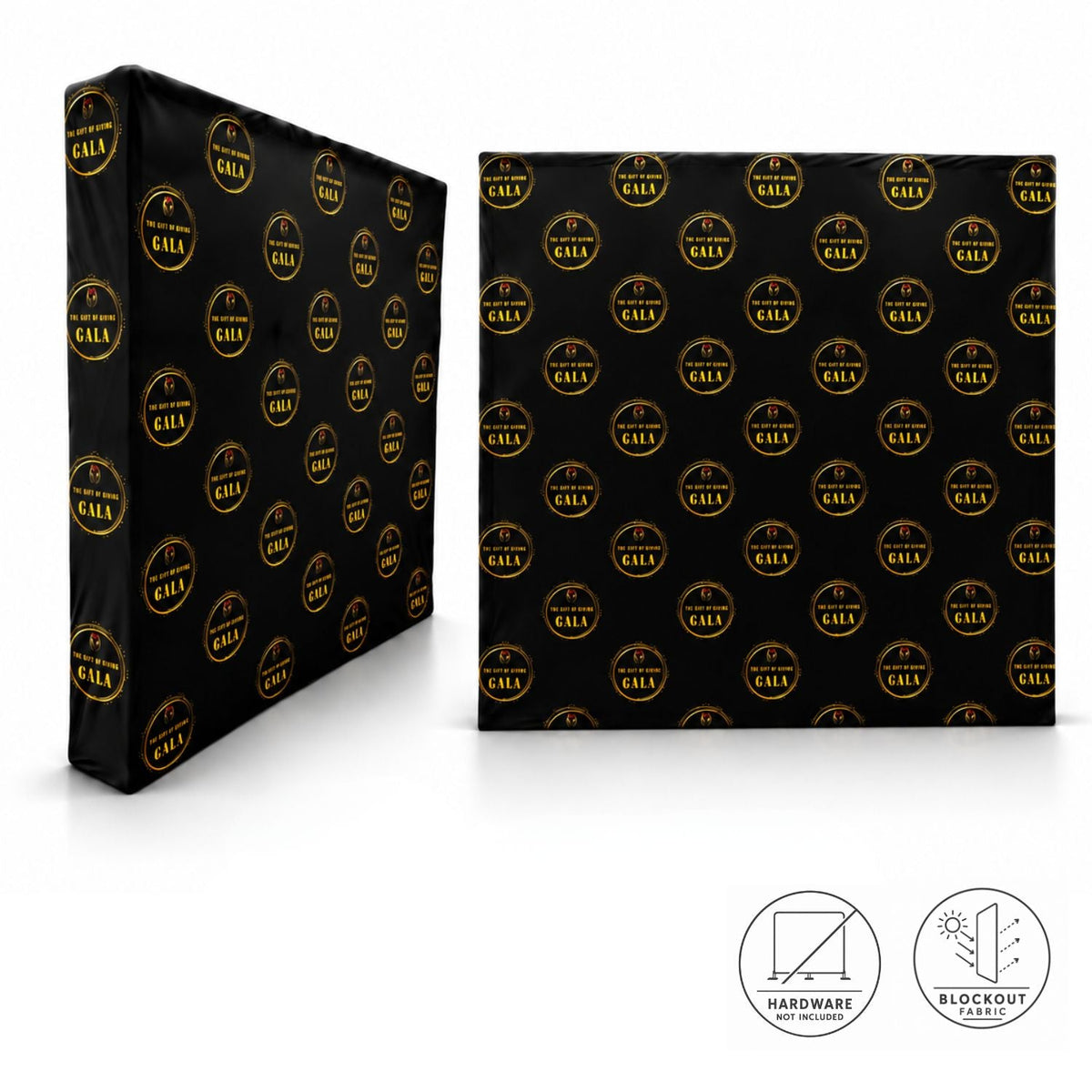 Replacement Graphics for 7.5' Straight Wall with Wrap End Caps, Superior Block Out Fabric
