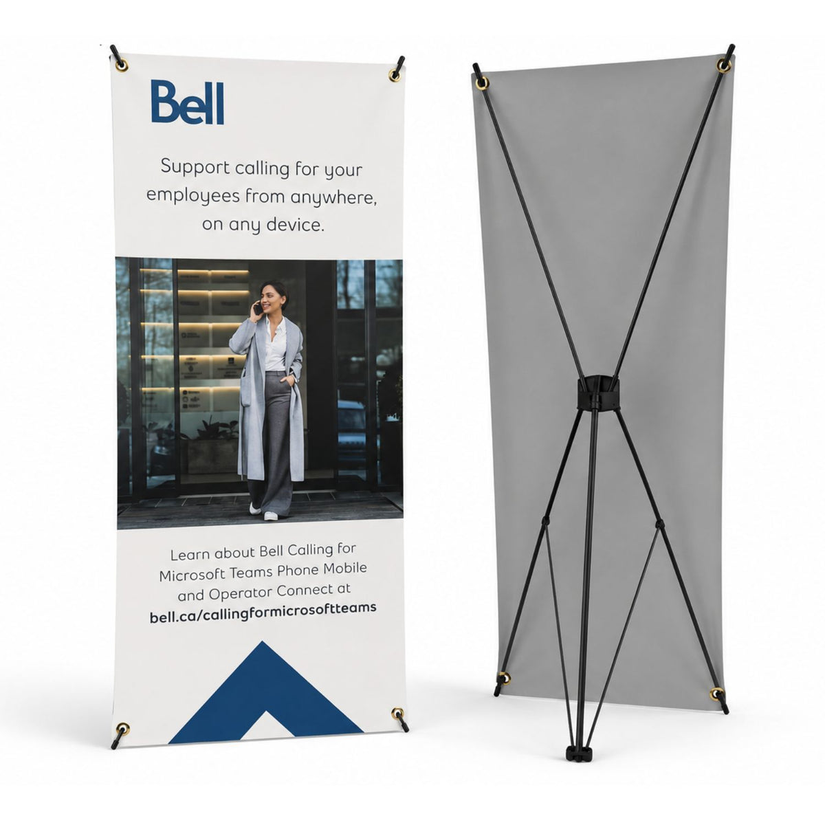 Tripod Banner with Graphics, 32x72, and Bag