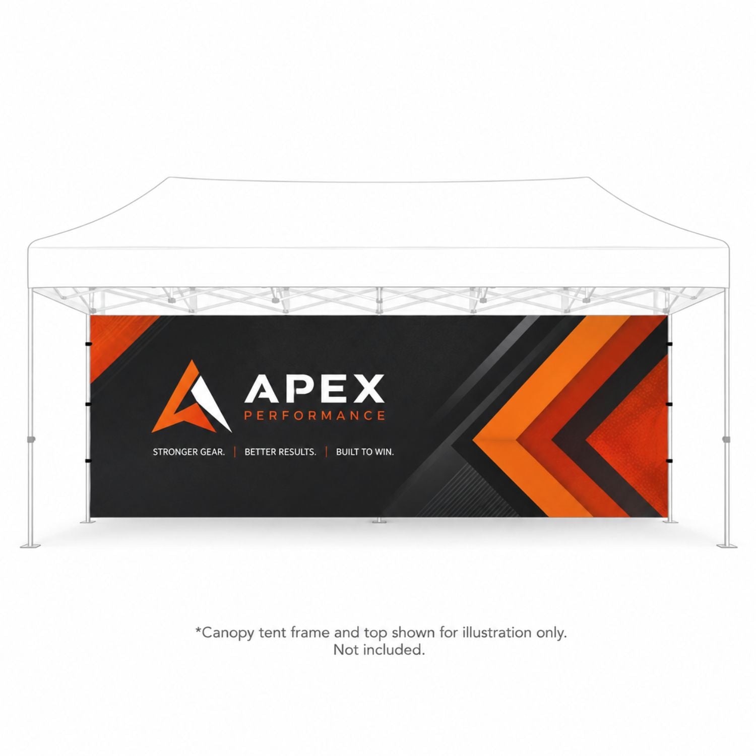 Full 20' Back Wall for 10x20 Tent Kit, Sublimated, Single Sided Print