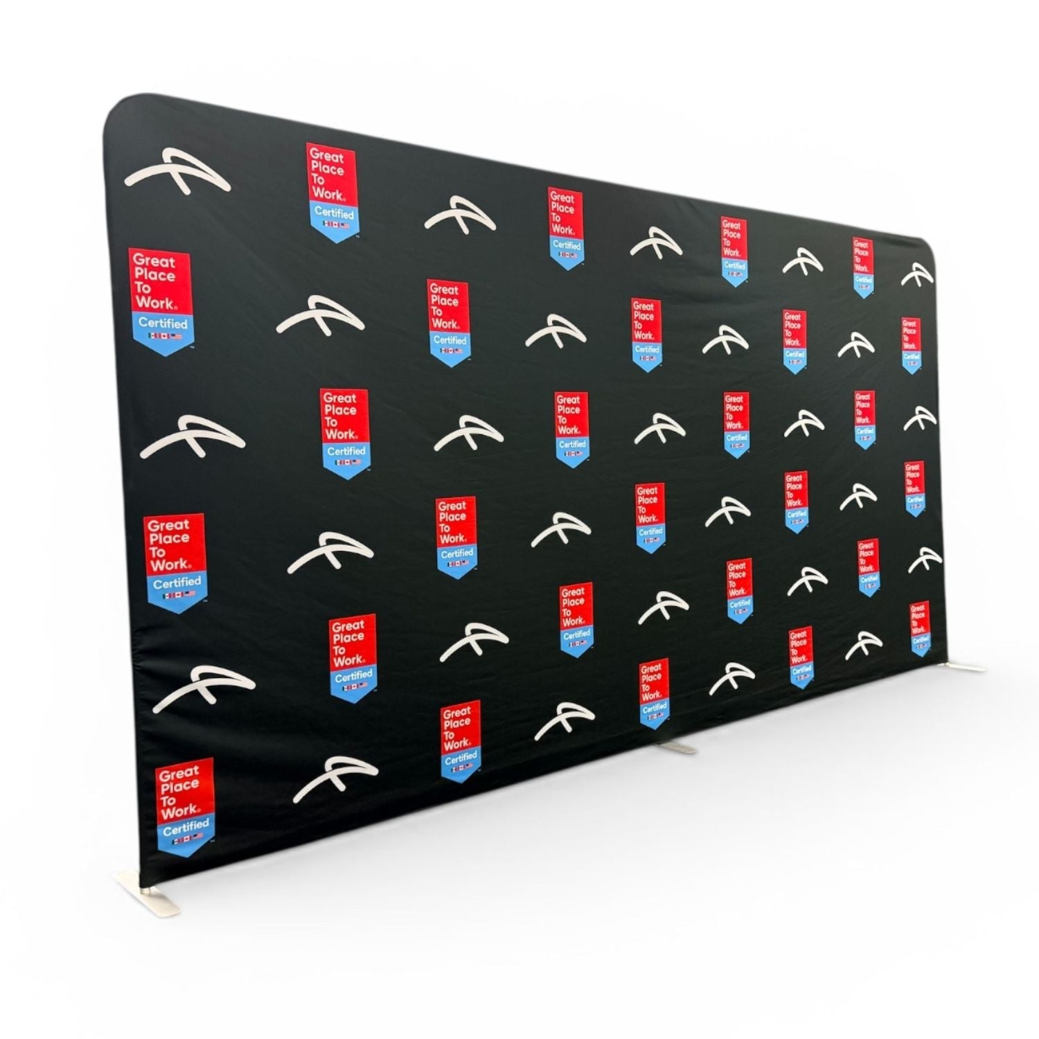 15'W x 8'H EuroFit Tension Fabric Straight Wall Kit, Double Sided Graphics, Superior Blockout Fabric