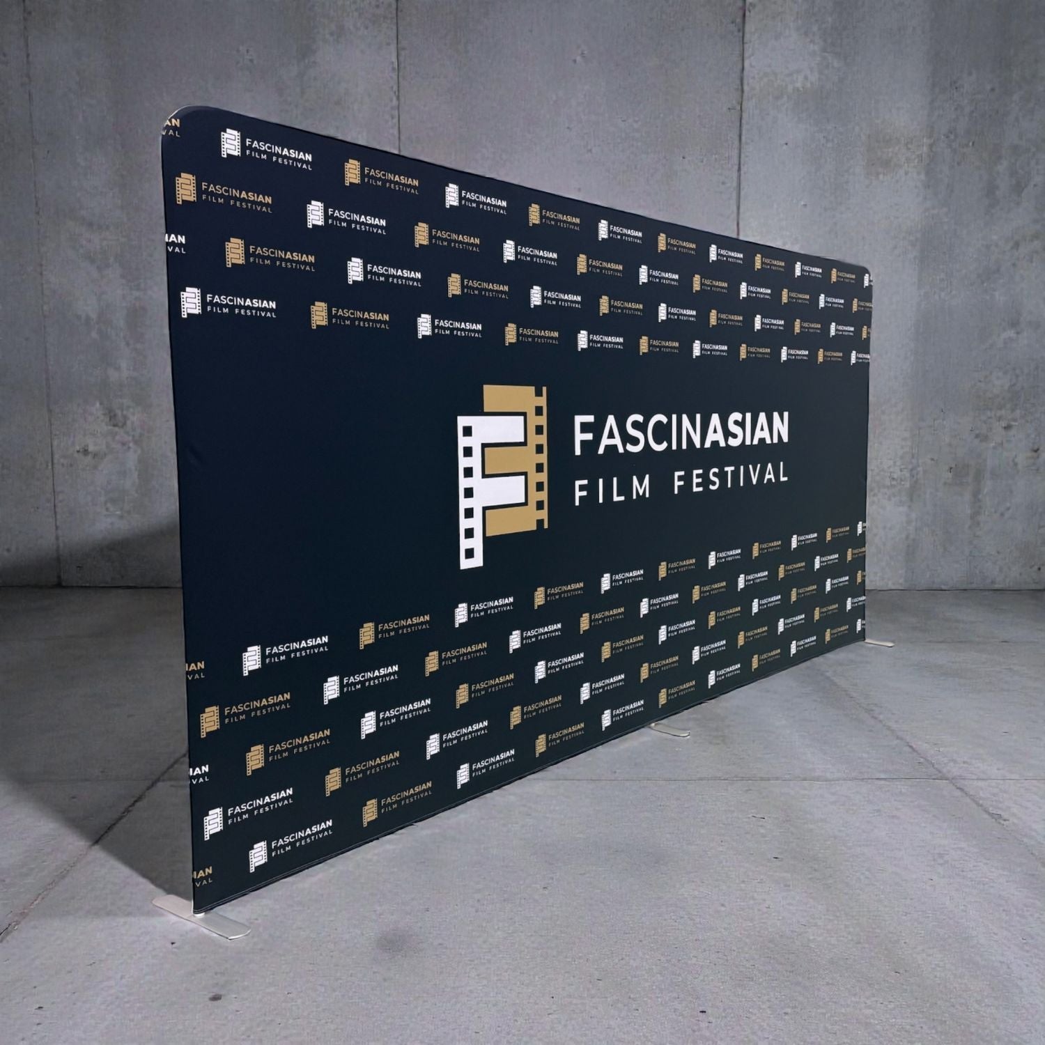15'W x 8'H EuroFit Tension Fabric Straight Wall Display Kit, Double Sided Graphics, NO SETUP CHARGE