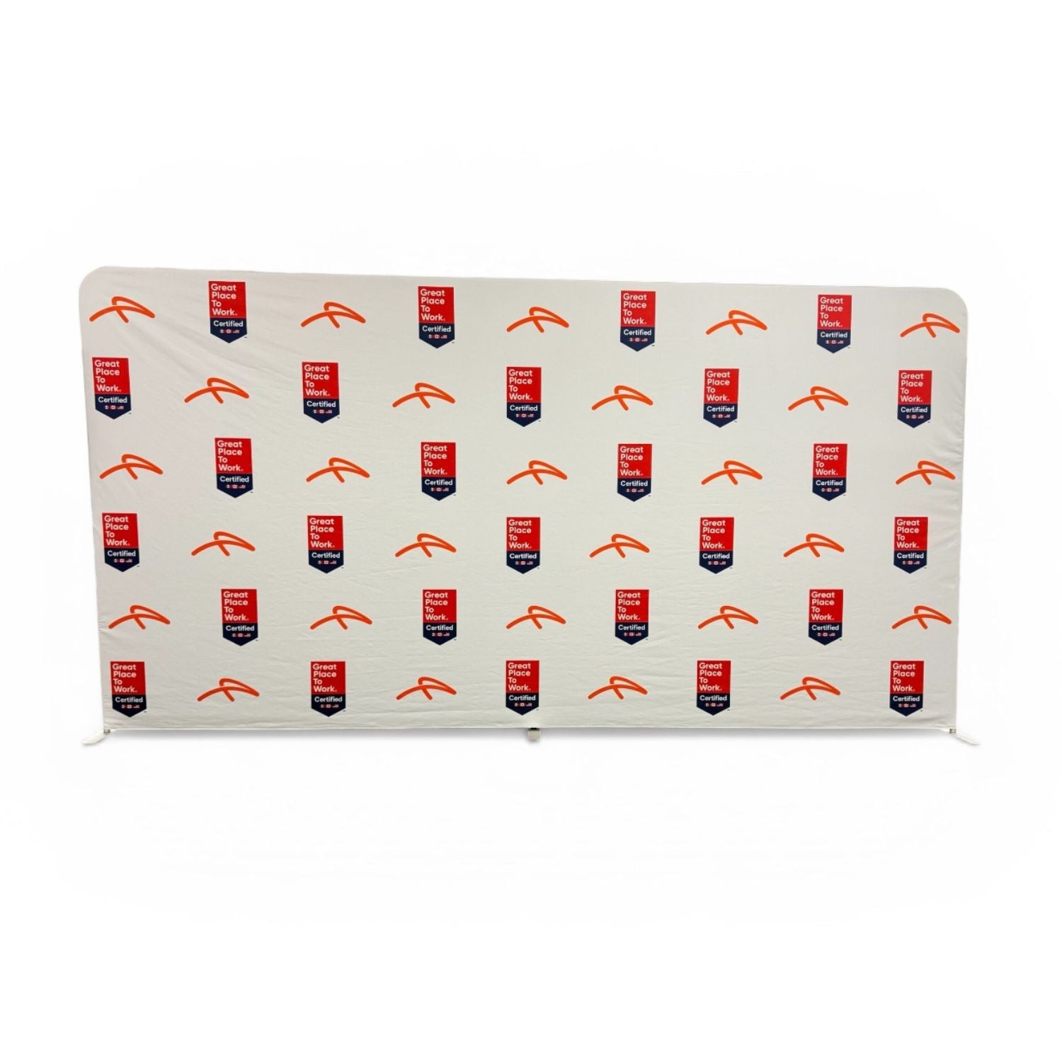 15'W x 8'H EuroFit Tension Fabric Straight Wall Kit, Double Sided Graphics, Superior Blockout Fabric