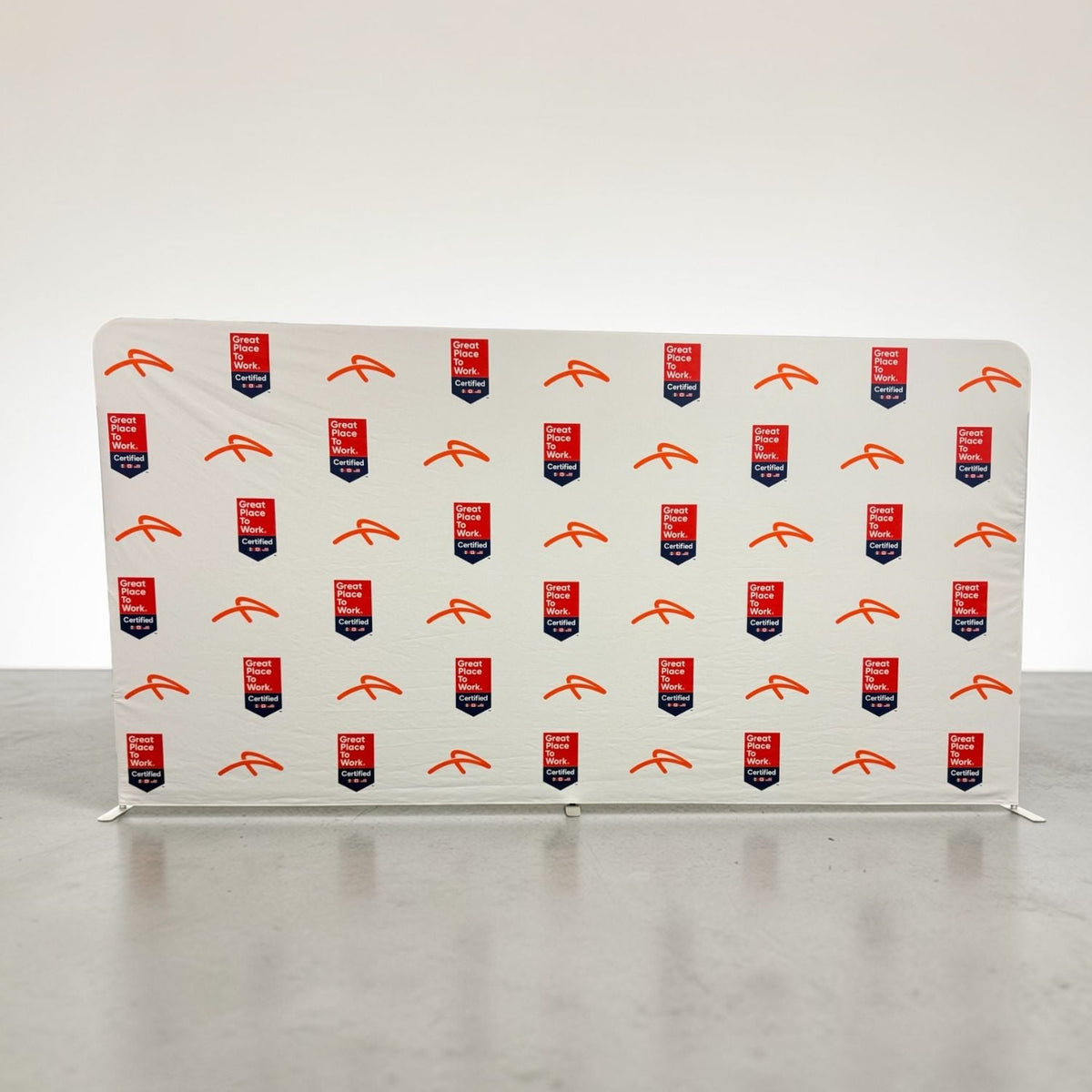 15'W x 8'H EuroFit Tension Fabric Straight Wall Kit, Double Sided Graphics, Superior Blockout Fabric