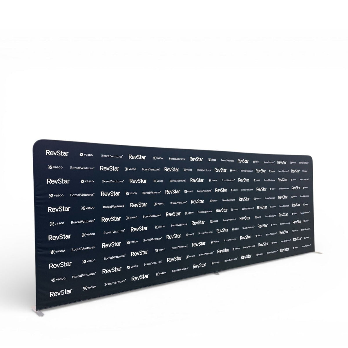 20'W x 8'H EuroFit Tension Fabric Straight Wall Display Kit, Double Sided Graphics, NO SETUP CHARGE
