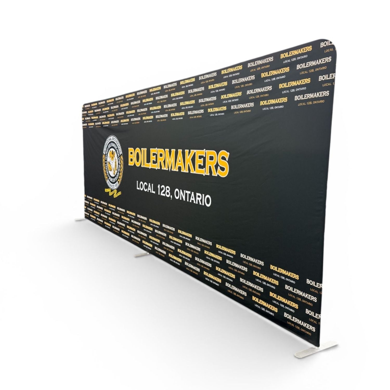 20'W x 8'H EuroFit Tension Fabric Straight Wall Kit, Double Sided Graphics, Superior Blockout Fabric