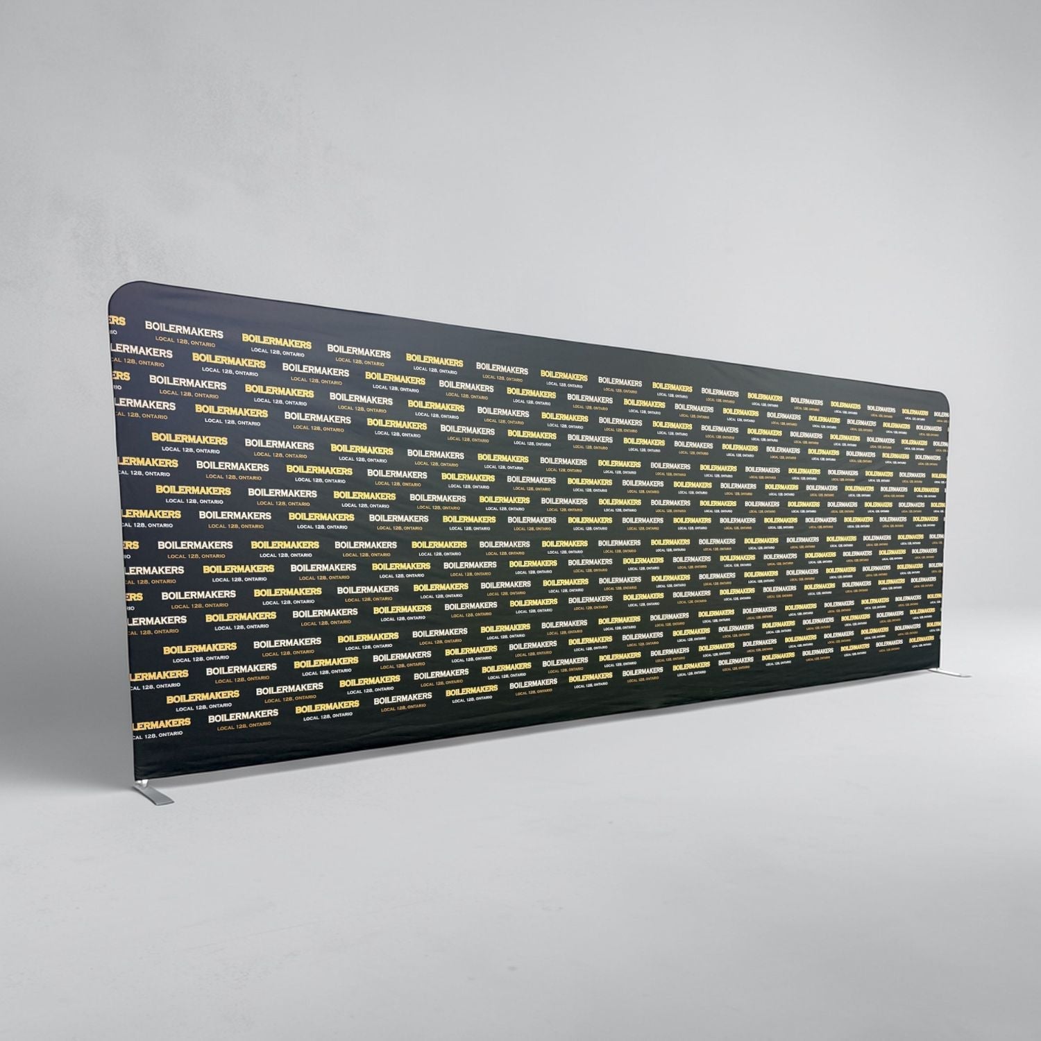 20'W x 8'H EuroFit Tension Fabric Straight Wall Kit, Double Sided Graphics, Superior Blockout Fabric