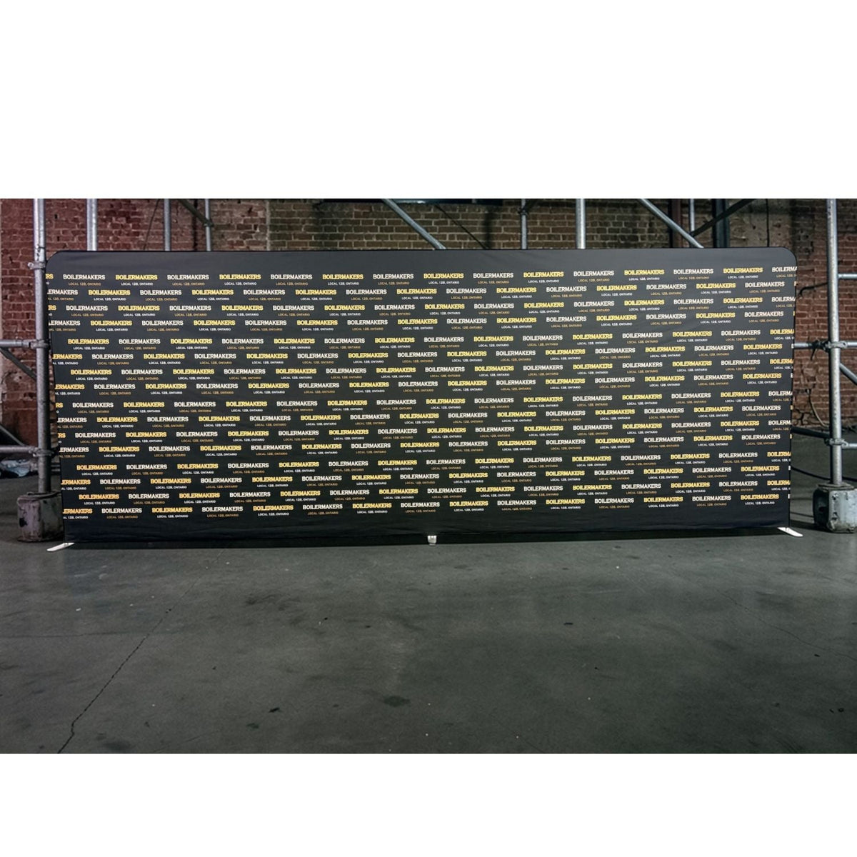 20'W x 8'H EuroFit Tension Fabric Straight Wall Kit, Double Sided Graphics, Superior Blockout Fabric