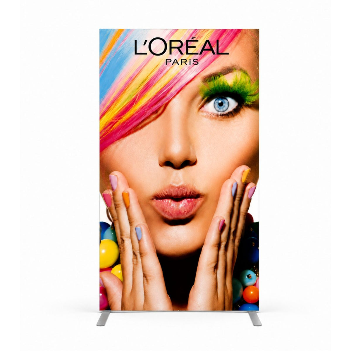 Frontlit SEG Fabric Banner Stand and bag, 40" x 80", NO SETUP CHARGE