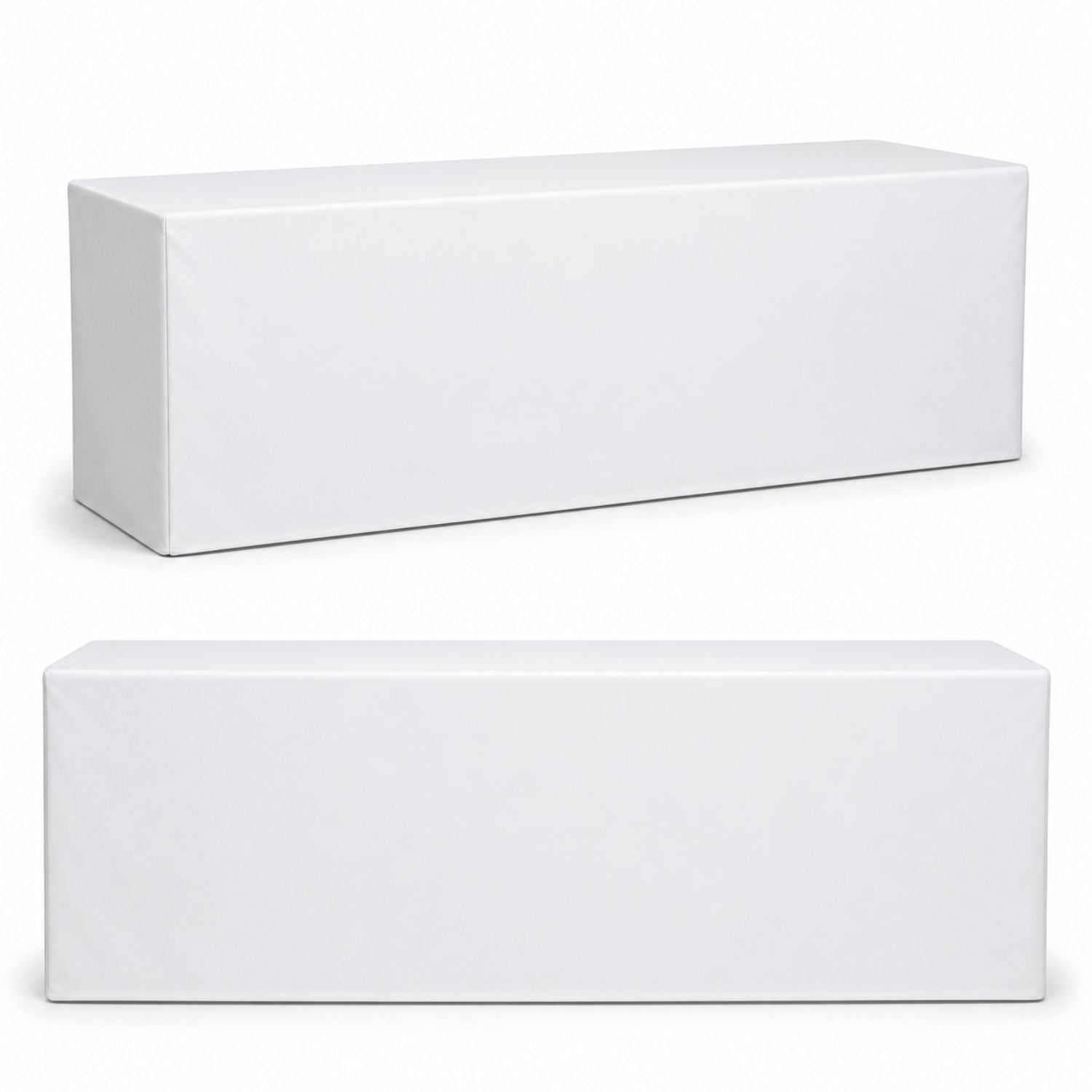 Sublimated PREMIUM Box Style Fitted Table Cloth, 8' Table, Premium Fabric, 4 sided, Closed back