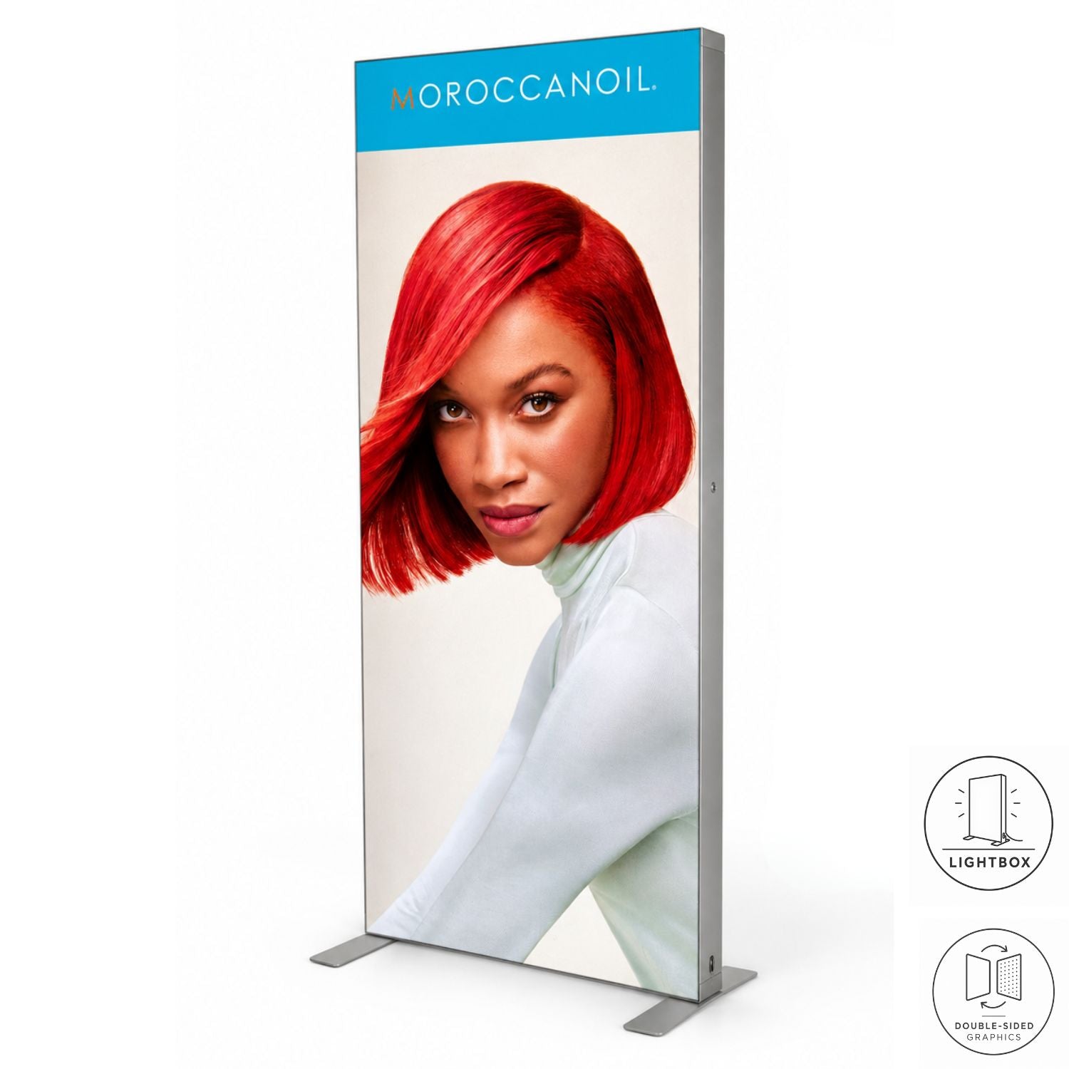 Backlit LED Light Box SEG Floor Display Banner Kit, 40"W x 96"H, NO SETUP CHARGE