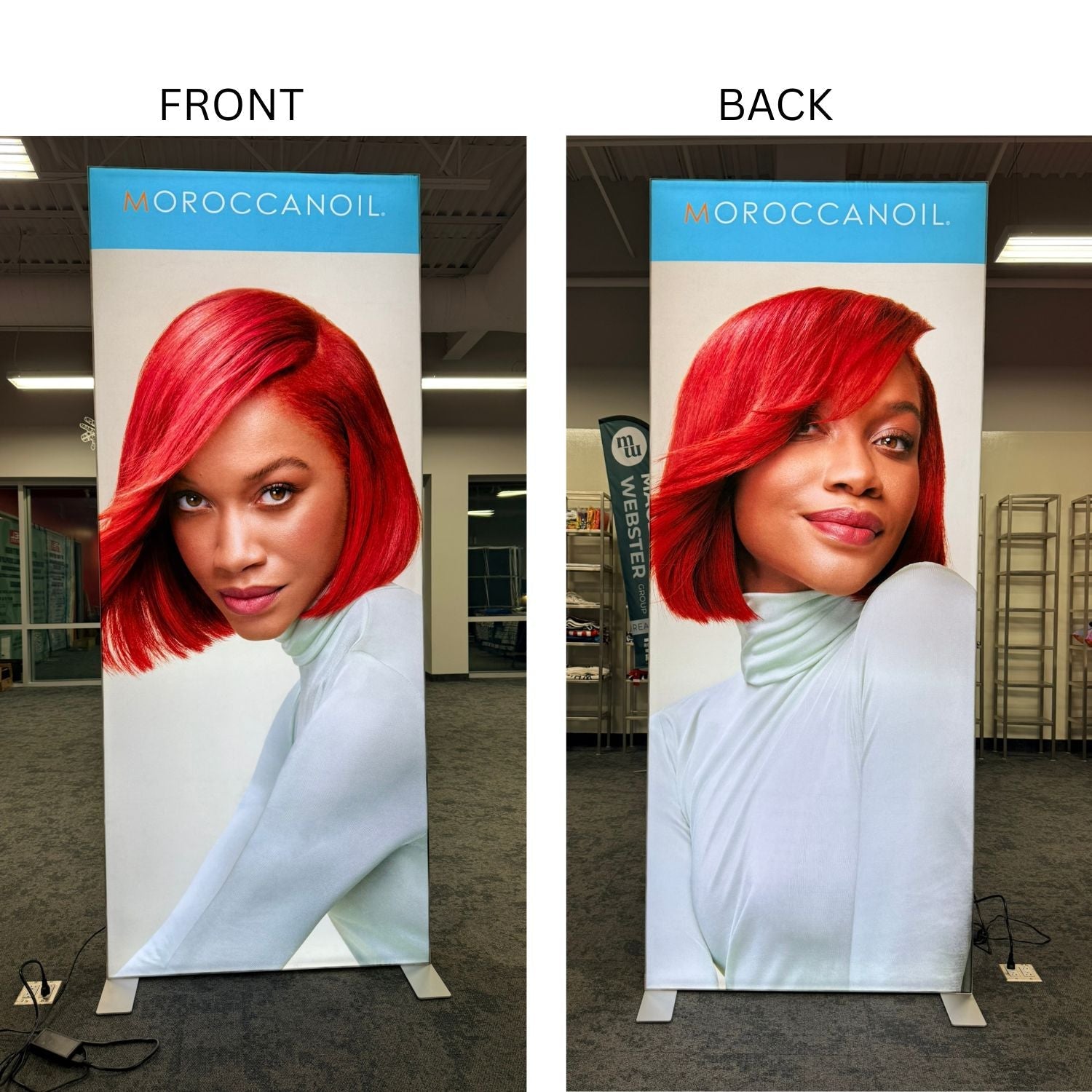 Backlit LED Light Box SEG Floor Display Banner Kit, 40"W x 96"H, NO SETUP CHARGE