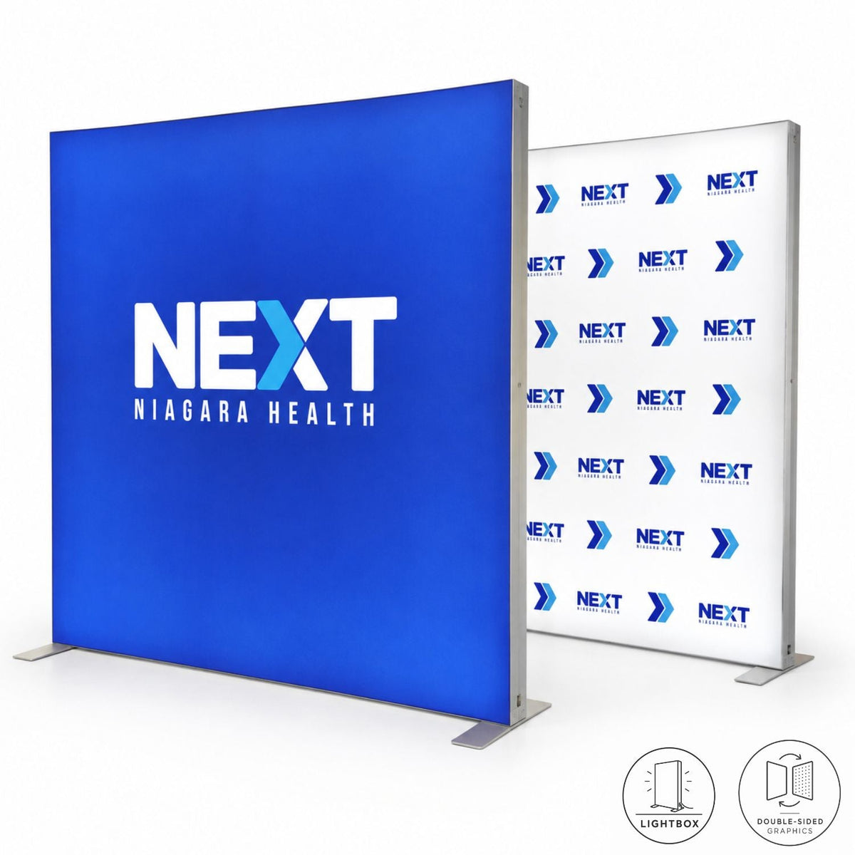 Backlit LED Light Box SEG Floor Display WALL Kit, 8'W x 8'H, NO SETUP CHARGE