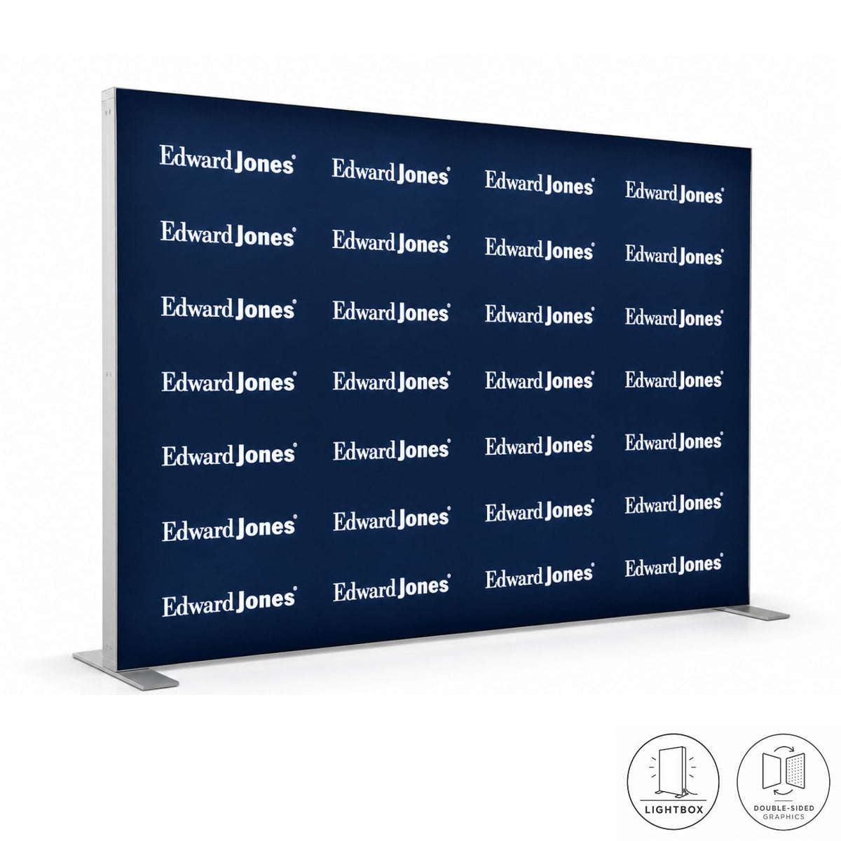 Backlit LED Light Box SEG Floor Display WALL Kit, 10'W x 8'H, NO SETUP CHARGE