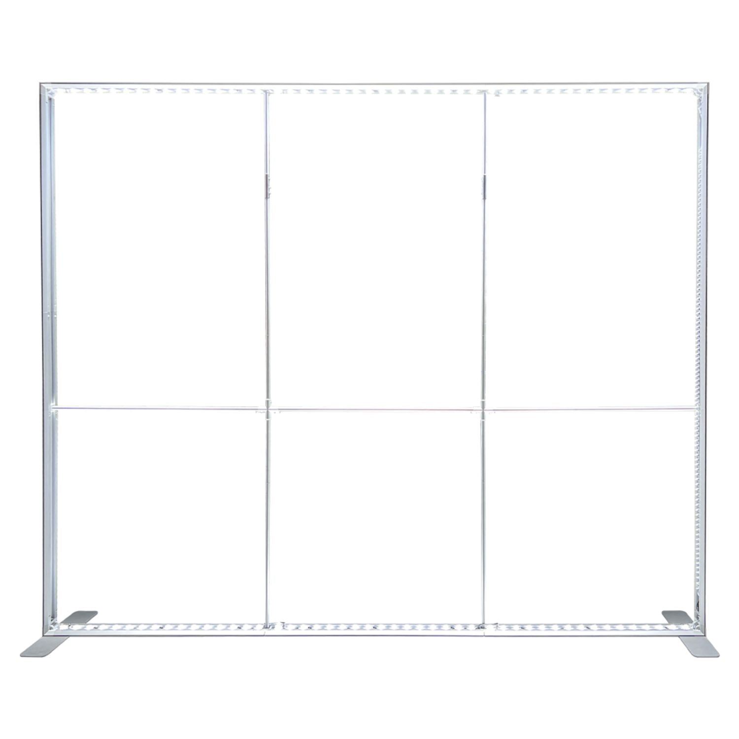 Hardware only for Backlit LED Light Box SEG Floor Display WALL Kit, 10'W x 8'H