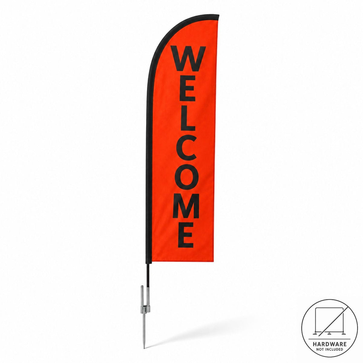 Replacement Flag for 10' Small Feather Flag Kit, Full Color Graphics Double Sided