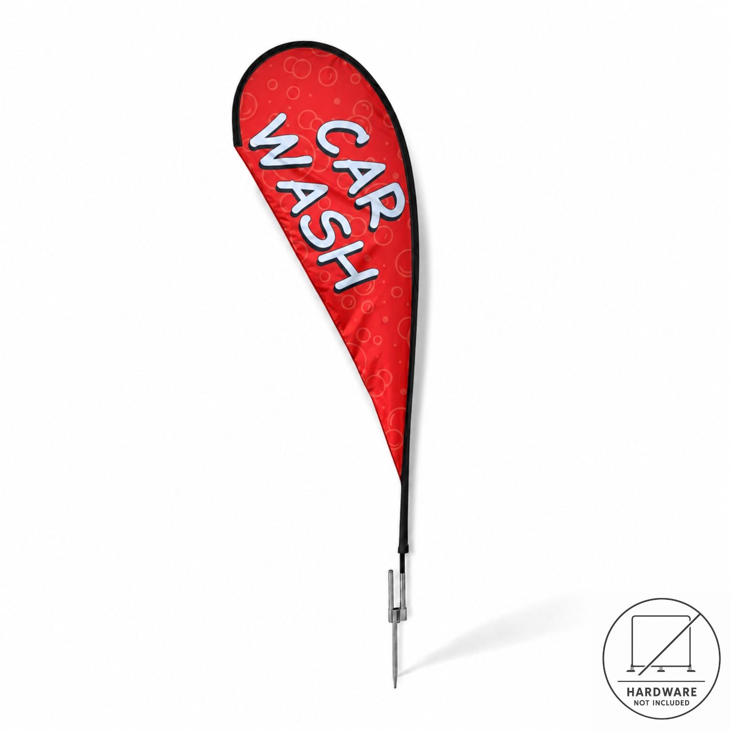 Replacement Flag for 12' Medium Tear Drop Flag Kit, Full Color Graphics Double Sided