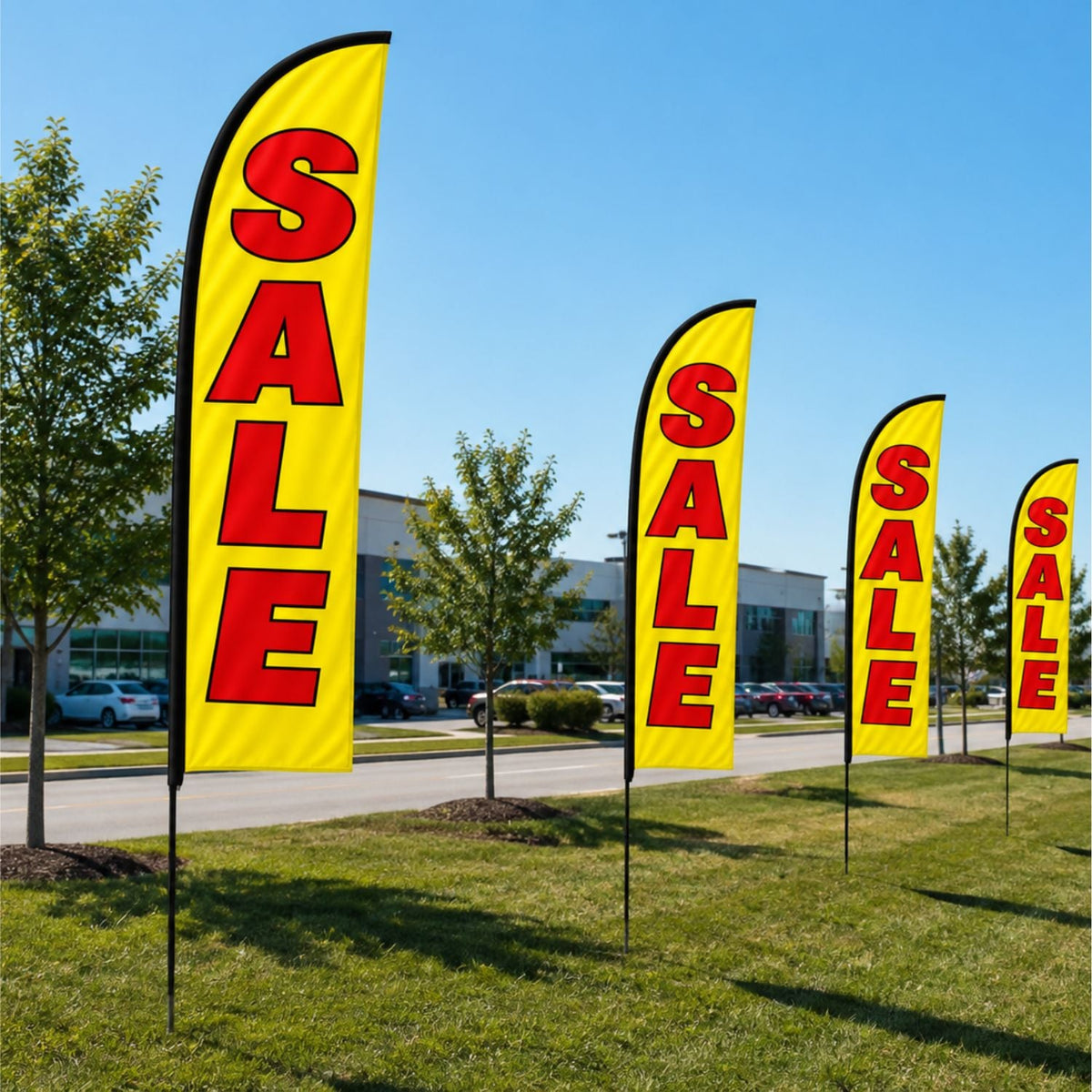 Replacement Flag for 15' Large Feather Flag Kit, Full Color Graphics Double Sided