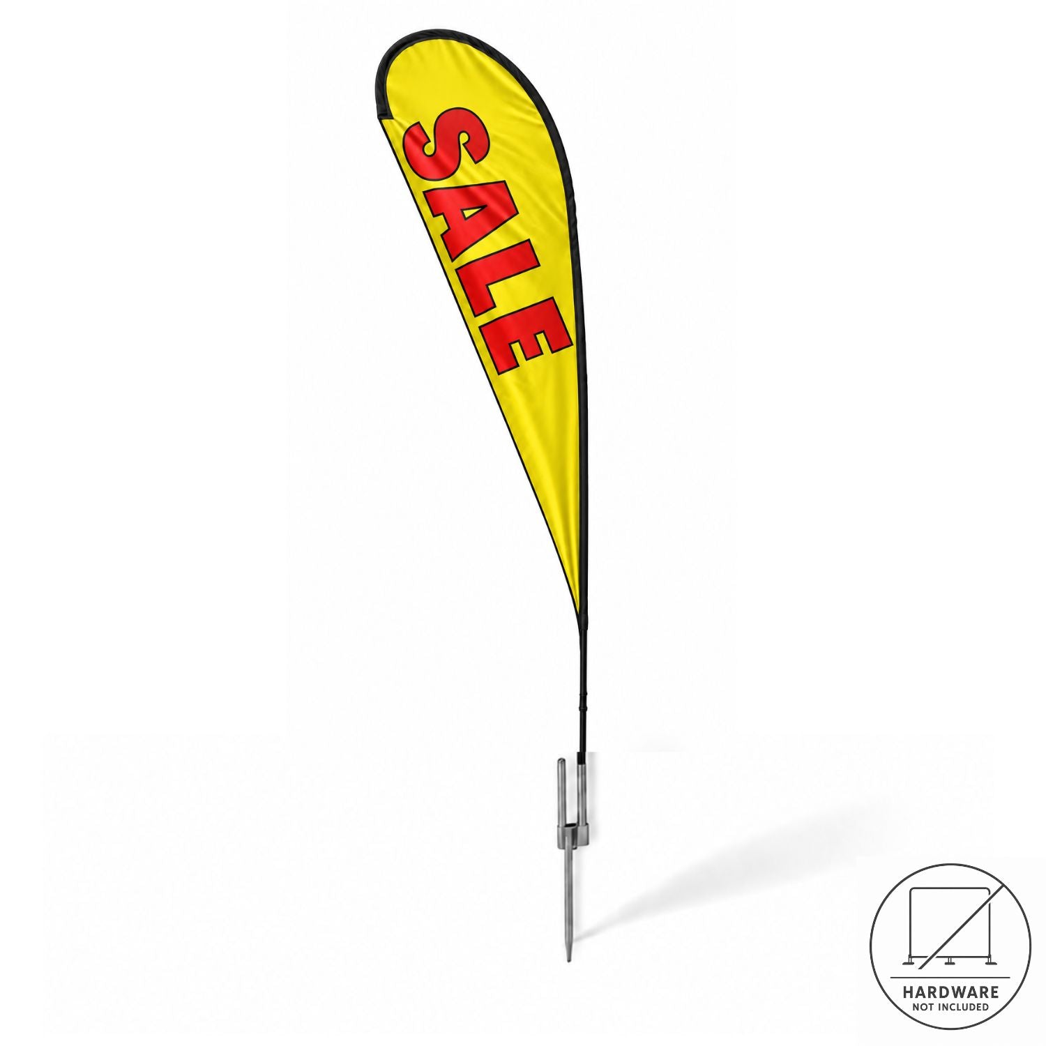 Replacement Flag for 13.5' Large Tear Drop Flag Kit, Full Color Graphics Double Sided