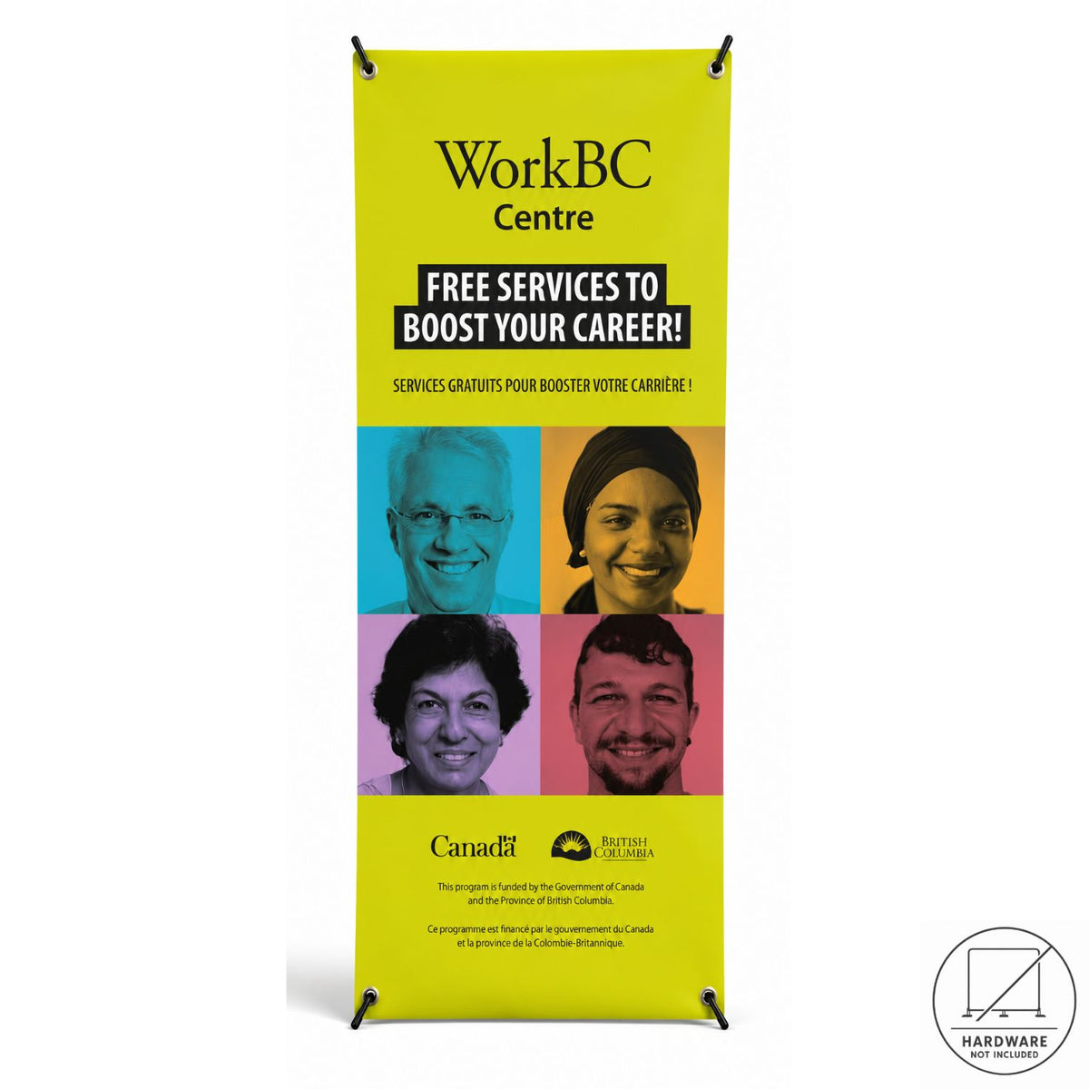 Replacement Graphics Only, 33.5x80, for Tripod Banner DP788, Anti-Reflective, NO SETUP CHARGE