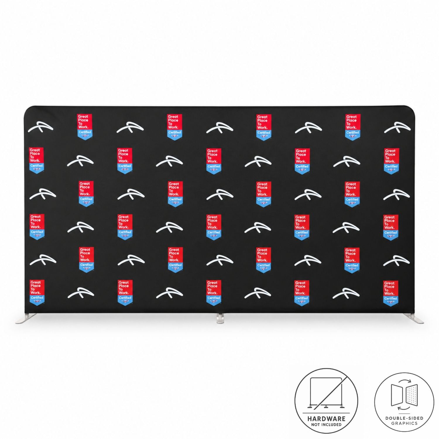 Replacement Graphics Double Sided 15'W x 8'H EuroFit Superior Block out Tension Fabric Slip on cover