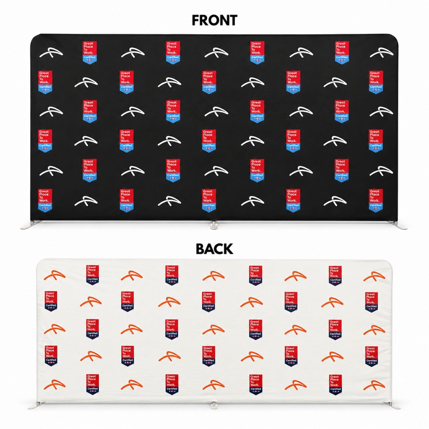 Replacement Graphics Double Sided 15'W x 8'H EuroFit Superior Block out Tension Fabric Slip on cover
