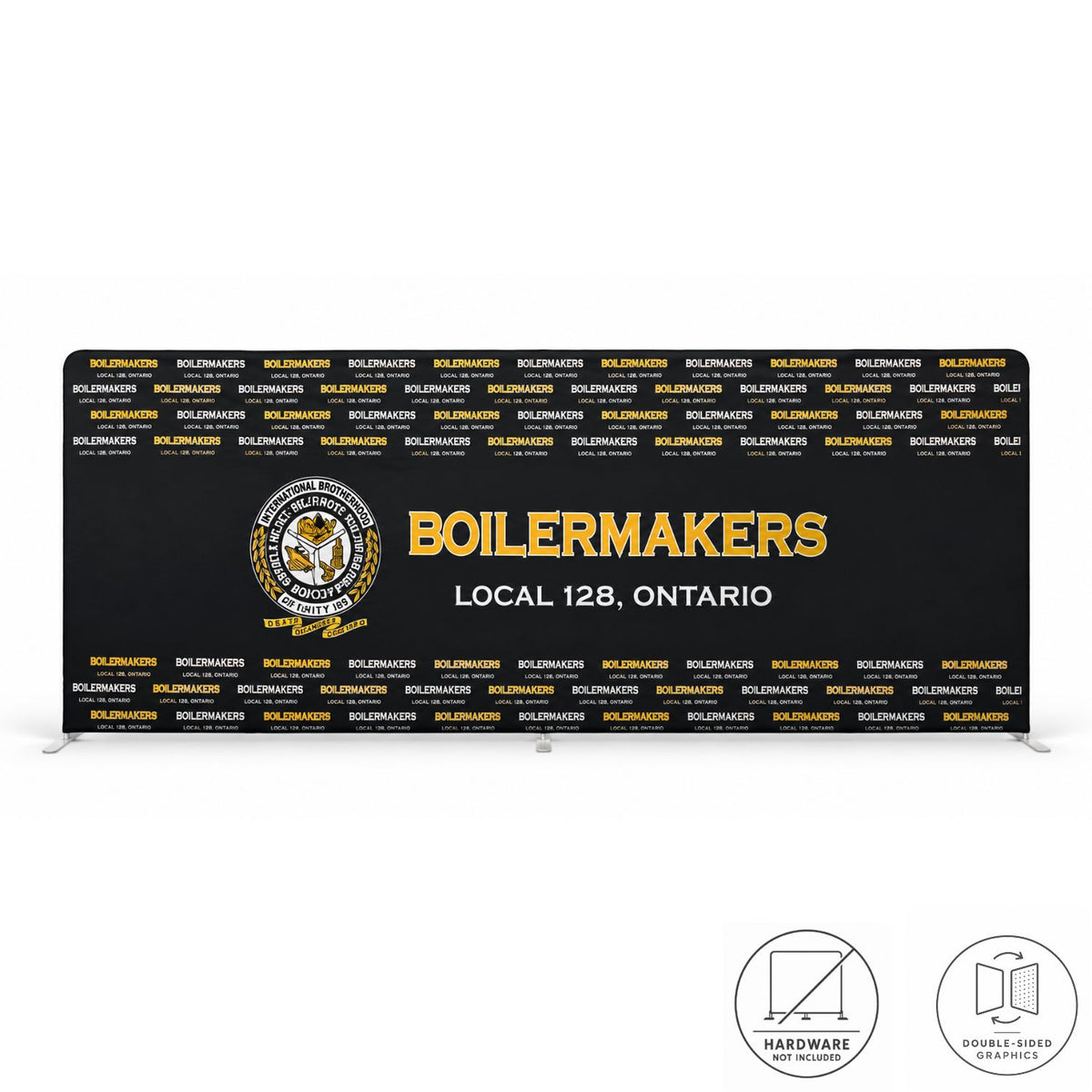Replacement Graphics Double Sided 20'W x 8'H EuroFit Superior Block out Tension Fabric Slip on cover