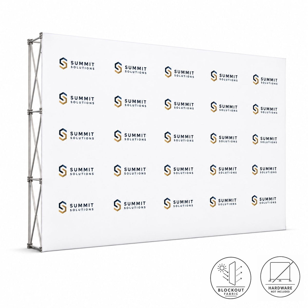 Replacement Graphics for 15' Straight Wall with Velcro on the back, Superior Block Out Fabric