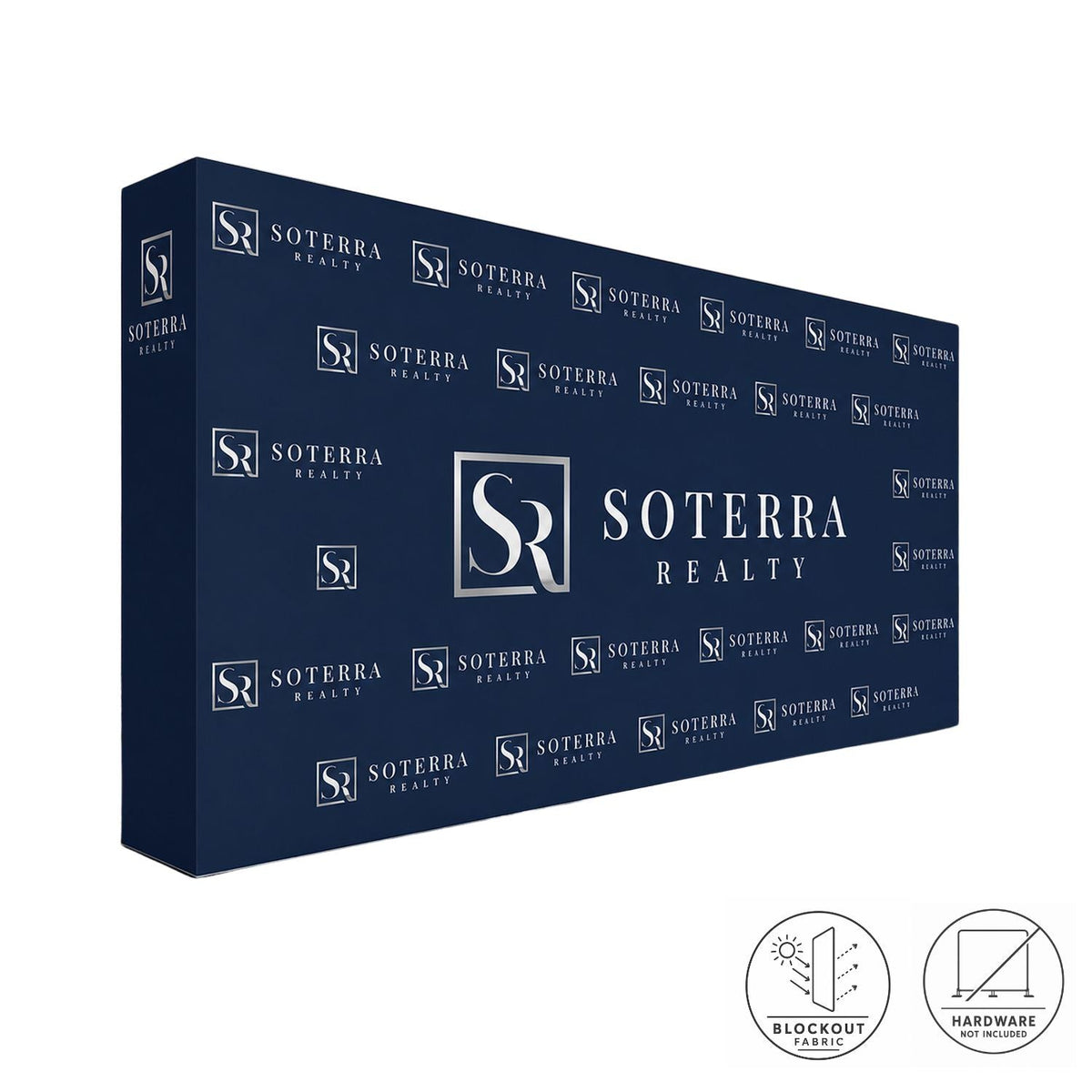 Replacement Graphics for 15' Straight Wall with Wrap End Caps, Superior Block Out Fabric