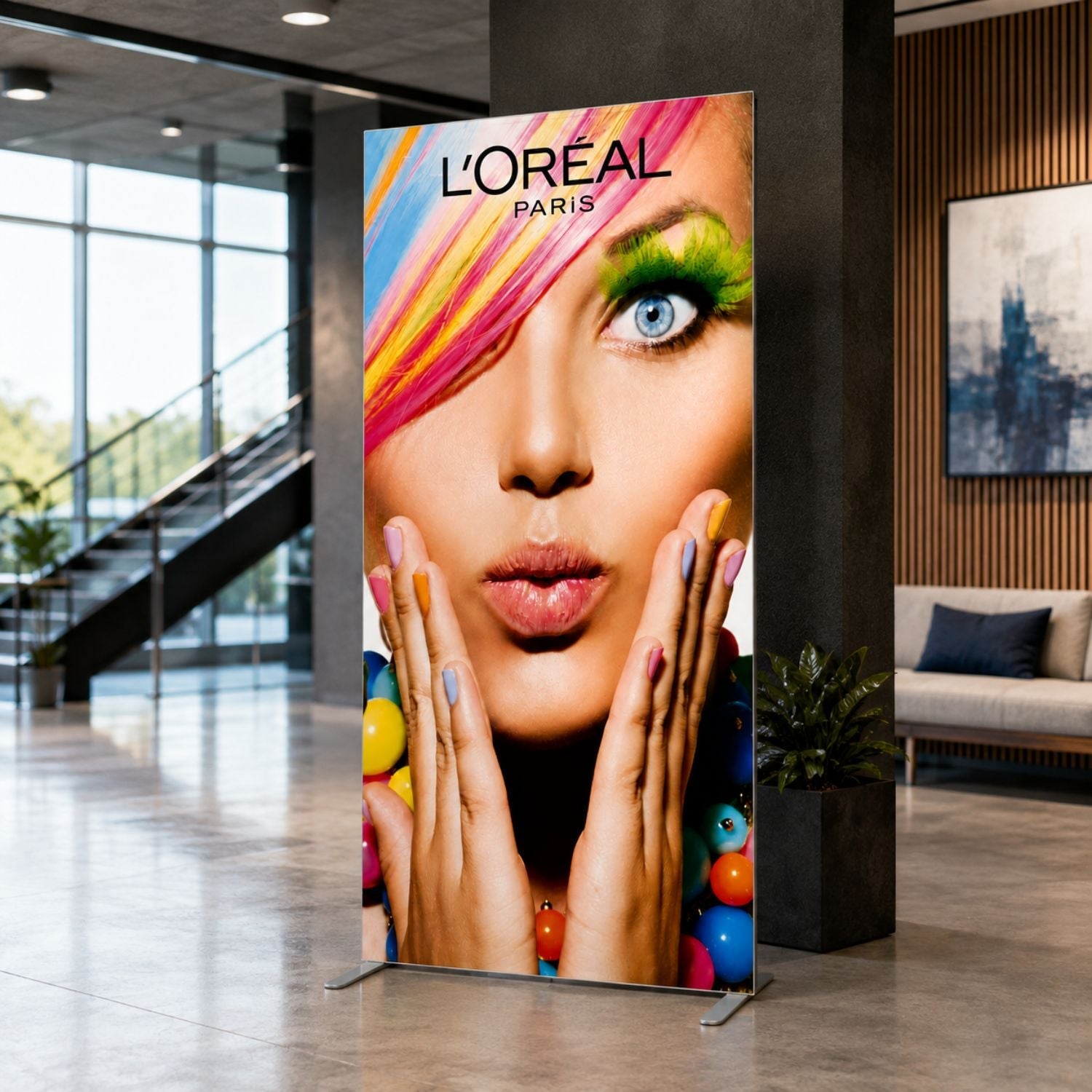 Replacement Graphics One sided for Frontlit SEG Fabric Banner Stand, 40" x 80", NO SETUP CHARGE