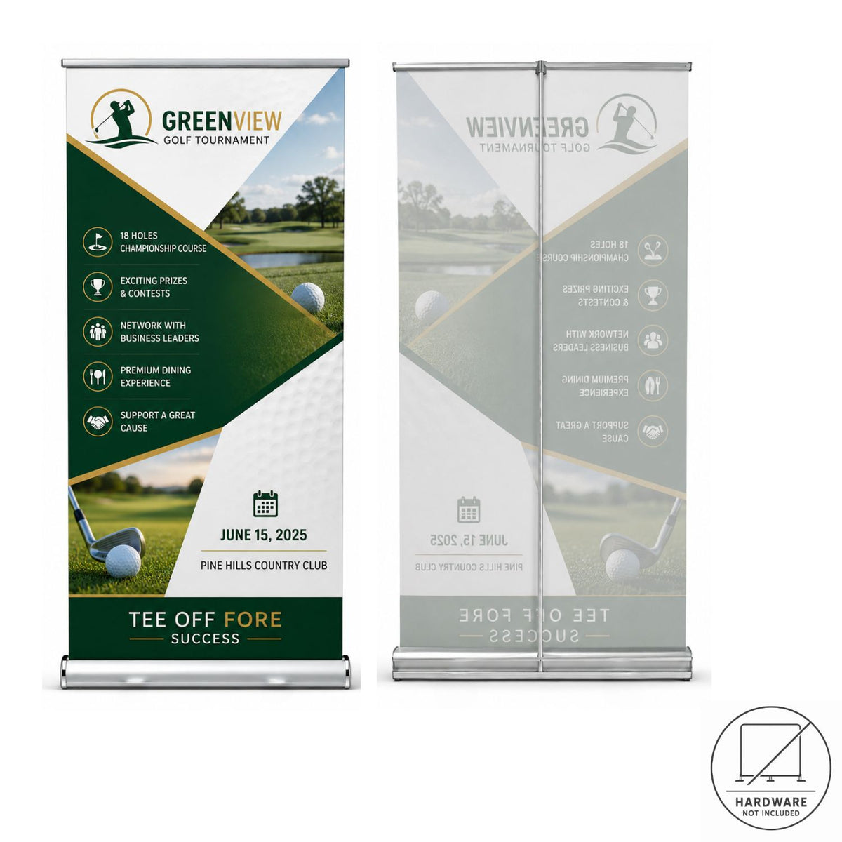 Replacement Graphics, 33.5" x 79", for Deluxe Wide Base Retractable Banner,Sublimated Heavy Fabric