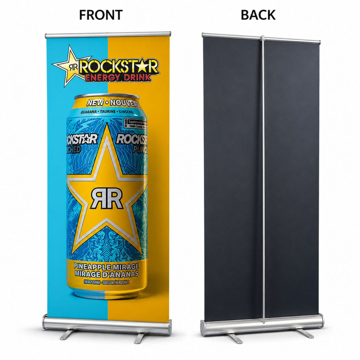 Replacement Graphics, 33.5x79, for Premium Retractable Pull Up Banner, Superior Block Out Fabric