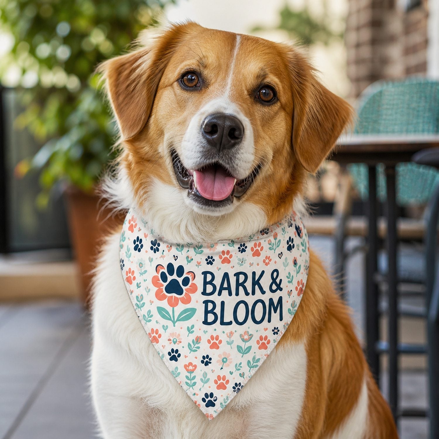Medium Dog Bandana, 19x19x27, Stitched Edges, Sublimated Edge to Edge (Decorated in Canada)