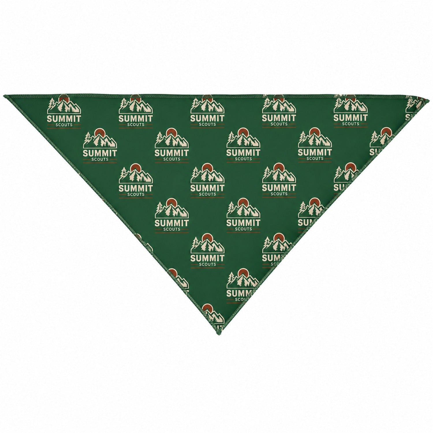 Triangle Bandana, 32x22x22, Stitched Edges, Sublimated Edge to Edge (Decorated in Canada)