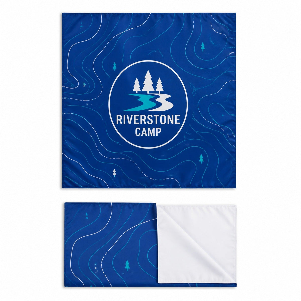 Oversize Bandana, 27x27, Sublimated Edge to Edge 1 side (Made in Canada)