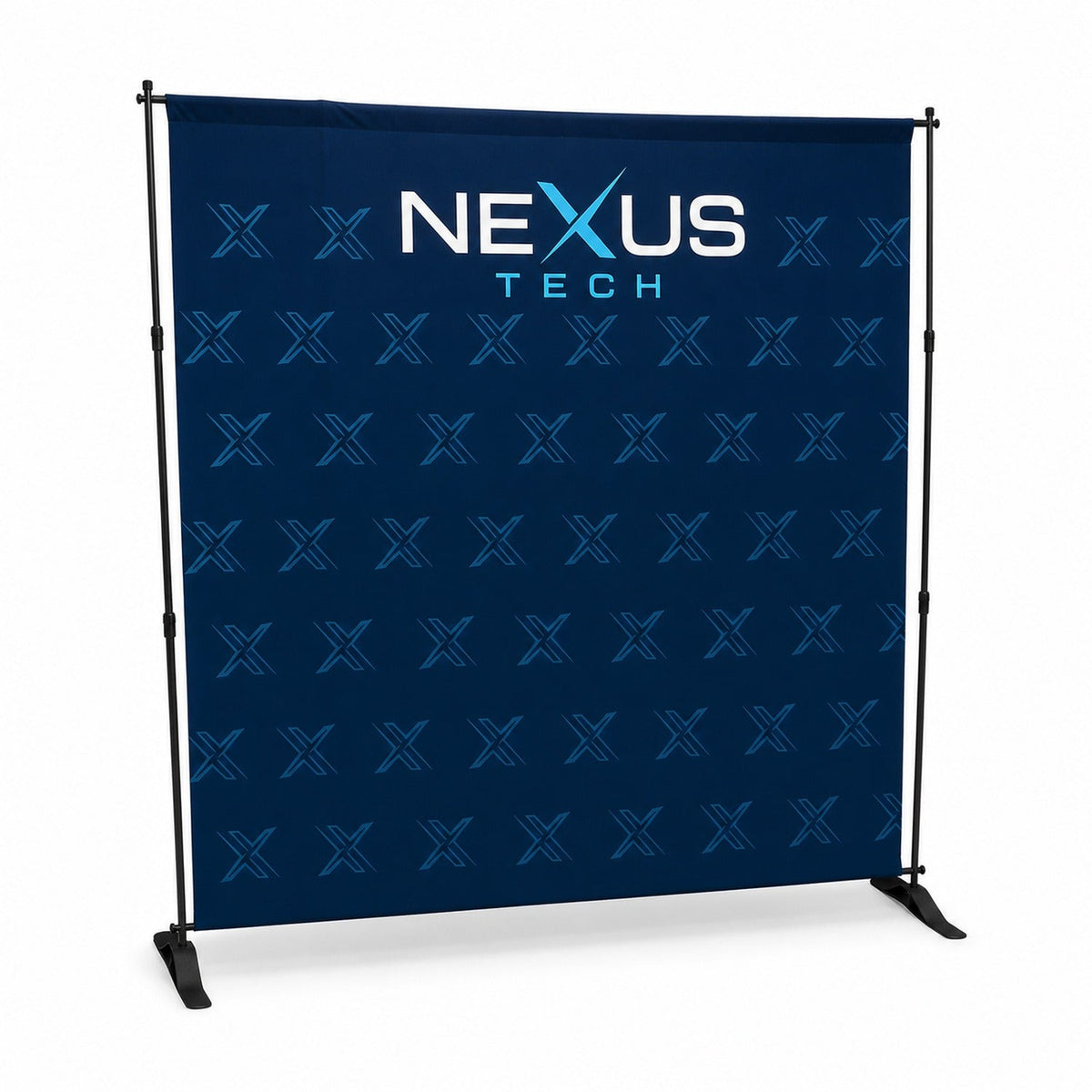 8' Exhibitor Expanding Display Kit, Media Wall, Backdrop, with Full Color Graphics, NO SETUP CHARGE