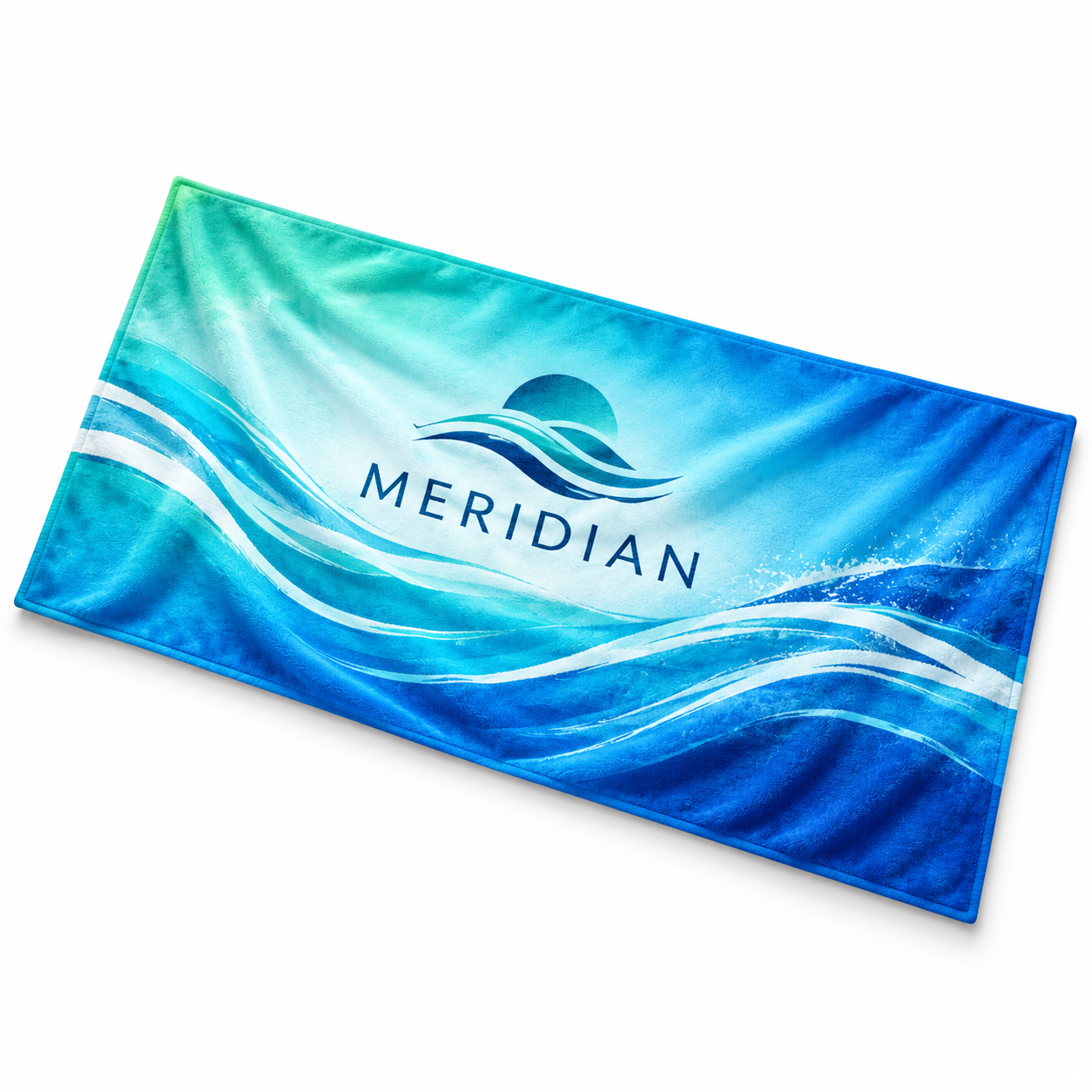 Custom printed premium beach towel for corporate gifting